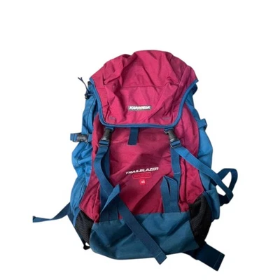 Karrimor Nylon Backpack 90s Old Tag Red Green Large Used - Image 1 of 4