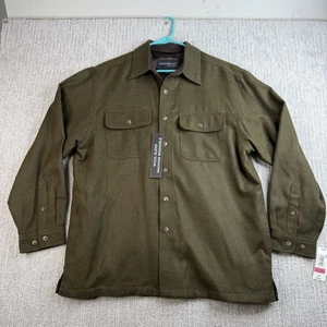 Vintage Weathercast By Weatherproof Button Up Shirt Wool Blend Men’s Size M  - Picture 1 of 8