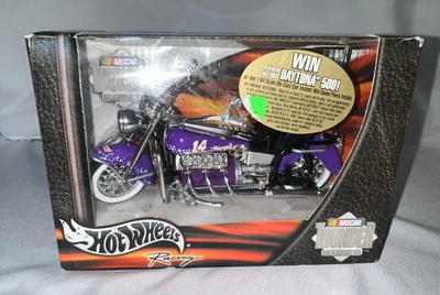 Hot Wheels Racing NASCAR Thunder Rides #14 Purple Harrah's Motorcycle 55729 - Image 1 of 2