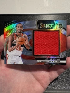 2024-25 Select ALEXANDRE SARR Jumbo Rookie Swatches Silver Prizm Patch RC Wizard - Foto 1 di 6