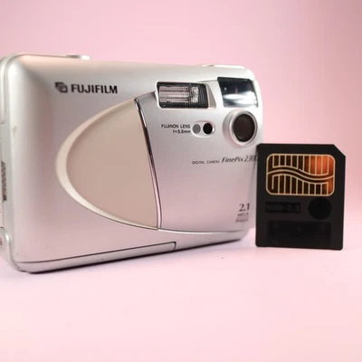 Fujifilm FinePix 2300 2.1MP Compact Digital Camera Silver Tested With SM Card - Image 1 of 4