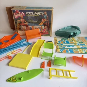 Rare Vintage Mattel Barbie’s Pool Party Set 1970s 1973 INCOMPLETE - Picture 1 of 7