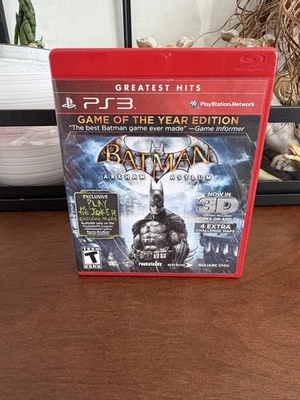 Batman: Arkham Asylum GOTY (PlayStation 3 PS3) COMPLETE CIB RARE NOT FOR RESALE - Image 1 of 4