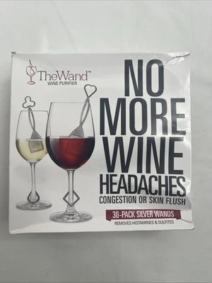 PureWine Wine Wands Purifier 30 Wine Filters Remover Histamines Sulfite 6/2027 - image 1 of 4