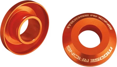 Espaçadores de roda traseira rápidos Moose Racing par laranja para KTM 505 XC-F 08-09 - Imagem 1 de 3