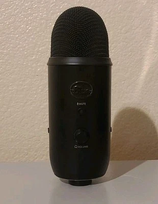 Blue Yeti USB Microphone Only - No Stand - Black Tested Working Great A00121 - Image 1 of 4