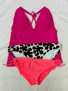 Lot/3 Swim Suit Tankini Bikini Mix Match Large Medium Old Navy Marimekko Tahiti - Picture 1 of 14