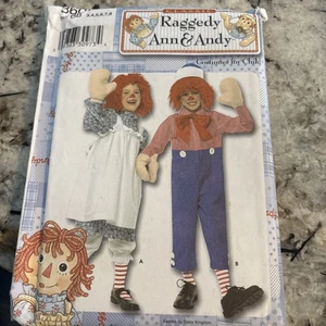 Simplicity 3601- Raggedy Ann And Andy Costume Pattern- Size BB 3,4,5,6,7,8 - Picture 1 of 2