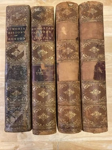 4 Volume Memorial History of Boston (1630-1880), 1886 Edition Vols 1-4 - Picture 1 of 24