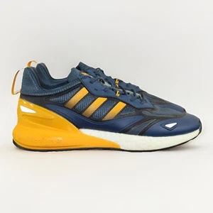 Adidas ZX 2K Boost 2.0 Crew Blu Semi Solare Oro GZ7733 Uomo Taglia 11.5 - Foto 1 di 10