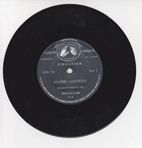 Chabrier Vinyl 33 RPM 6 11/16in Concerts Paris the Tale -drunk Fantasy 951 Rare - Picture 1 of 1