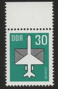 Germany / DDR 1982, Airmail, Airplane & Envelope, 30 Pf, SG E2463, MNH** - Picture 1 of 1