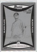 2008 Bowman Prospects Printing Plate Black 1/1 Omar Poveda #BP92 0ru6