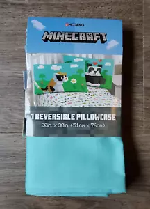 Minecraft Bellissima Federa Reversibile Day Cat Panda Standard - Foto 1 di 4