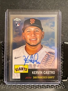 Kervin Castro 2022 Topps Chrome Platinum * Rookie Auto * - Giants - Picture 1 of 2