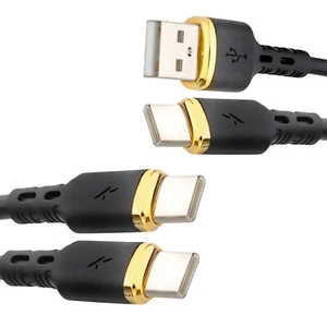 Metalowe końcówki TPE Usb-A na Usb-C i Usb-C na C Telefon komórkowy Ładowanie Kabel do transmisji danych - Zdjęcie 1 z 21