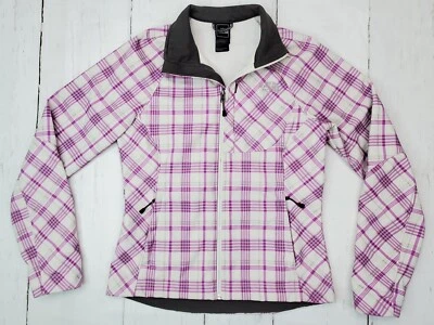 Chaqueta North Face Apex Bionic, Mujer Talla Petite-S (PS), Forrada de Vellón a Cuadros Púrpura Foto 1 de 4