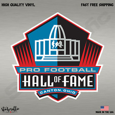 Hall of Fame NFL Pro Football Color Logo Sports Decal Sticker-Free Shipping