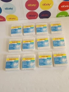 12-Pack,Soft Cotton Swabs 50 Count each, Paper Sticks,Hard Pack, Travel, Compact - Picture 1 of 4
