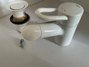 Hansgrohe Axor Uno in weiß Waschtisch Armatur 80 -90 er Jahre,Rarität,B-WARE - Bild 1 von 8