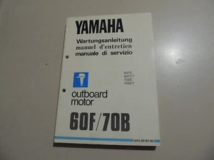 Werkstatthandbuch Yamaha Außenborder 60 F 70 B PS Ausgabe 05.1984 - Bild 1 von 19