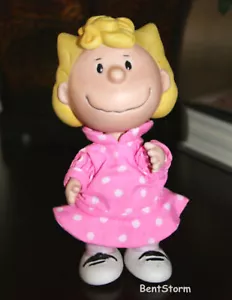1ST ED 2000 Sally Blonde Hair Pink Dress Peanuts Gallery Hallmark Figurine NEW - Picture 1 of 4