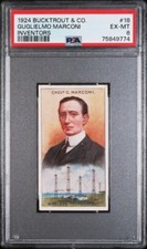 1924 Bucktrout & Co INVENTORS #18 GUGLIELMO MARCONI PSA 6 EX-MT