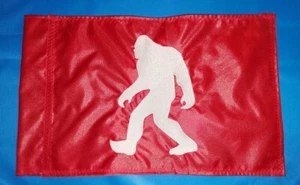 10"x15" Bigfoot Red Safety flag ATV UTV Jeep Boat Scooter - Picture 1 of 2