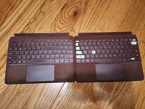 Lot  of  2 Microsoft Surface Go Type Cover Burgundy 1840 /  FOR PARTS #15 - Picture 1 of 1