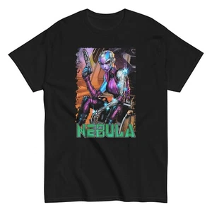 Nebula Animated T Shirt Mens Licensed Marvel Comic Avengers Tee New Black - Picture 1 of 2