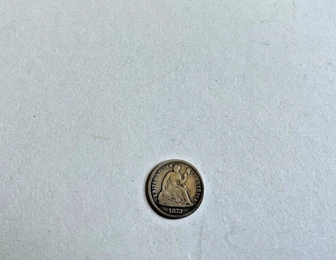 1872  Liberty Seated Half Dime Cover
