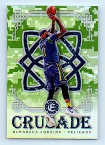 2016-17 Panini Excalibur Crusade Camo DeMarcus Cousins New Orleans Pelicans #8