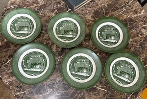 Vintage Colonial Homestead By Royal Lot Of 6- 10” Plates - Picture 1 of 10