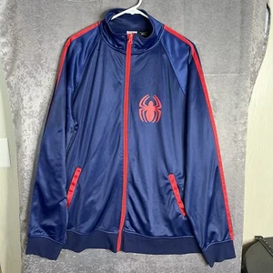 KMarvel Spiderman Mens Windbreaker Track Jacket Size XL - Picture 1 of 12