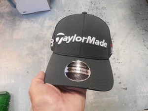 NEW Taylormade Charcoal S/M Curved Bill Tour Hat w/M5/TP5 Logos TOUR AUTHENTIC - Picture 1 of 5