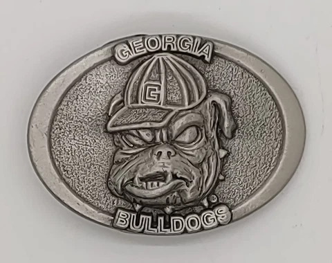 Vintage Georgia Bulldogs Belt Buckle Cover