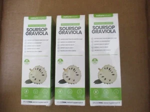 (3) Naturesours Soursop Graviola Herbal Supplement (2 Fl oz/60ML) (Exp 12/6/26) - Picture 1 of 6