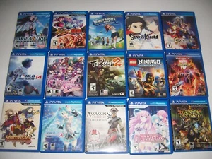 Replacement Box Case Authentic Sony PlayStation Vita - NO GAME - MANY NEW TITLES - Picture 1 of 93