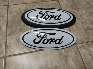 2018-20 f150 ford emblemas personalizados Oxford blanco y negro delantero y trasero - Imagen 1 de 5