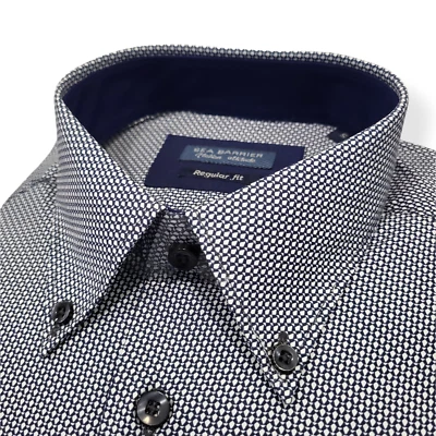 Camicia UOMO in cotone fantasia vestibilità classica "SEA BARRIER" S - M - XXL - Immagine 1 di 2