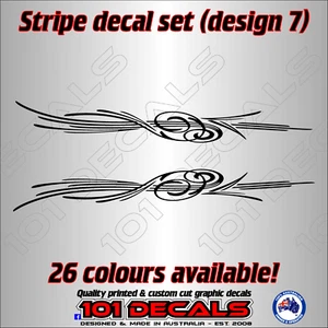 45cm STRIPE #7 car,ute,caravan,truck,boat marine pin striping decal sticker set! - Picture 1 of 13