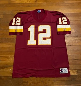 Vintage Washington Redskins Gus Frerotte #12 Champion Jersey Size 48 Commanders - Picture 1 of 7