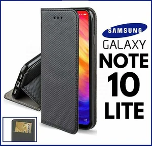 For SAMSUNG GALAXY NOTE 10 LITE FLIP CASE BOOK LUXURY COVER LEATHER WALLET STAND - Picture 1 of 7