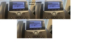 LOT OF 3 CISCO CP-8811 VOIP Business Office IP Phone w/ Stand / No Pwr Adapter - Picture 1 of 5