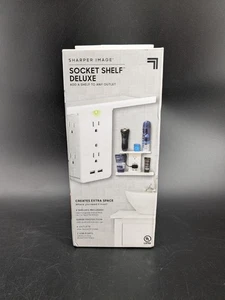 Sharper Image Socket Shelf 8 Port Surge Protector 6 Wall Outlet 2 USBs - Picture 1 of 5