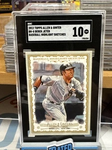 2012 Topps Allen Ginter #BH8 Derek Jeter Baseball Highlight Sketches SGC 10 GM!! - Picture 1 of 2