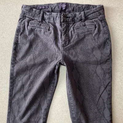 Ladies NYDJ AMI SKINNY Grey Animal Print Skinny Jeans Size 10 W28 L28 (467E) - Image 1 of 4