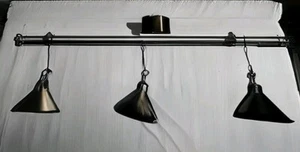 Hampton Bay 40" 3-Light Brushed Steel Adjustable LED Track Lighting Industrial - Picture 1 of 22
