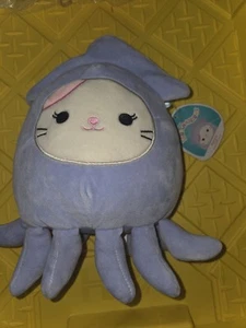 Squishmallow Karina Cat 8” in Stacy Squid Costume Plush Kellytoy NEW - Picture 1 of 2