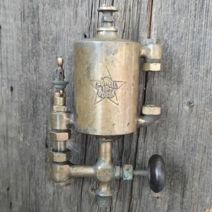 Antique Brass Powell Boson One Pint Engine Oiler Automotive Hit and Miss - Picture 1 of 6